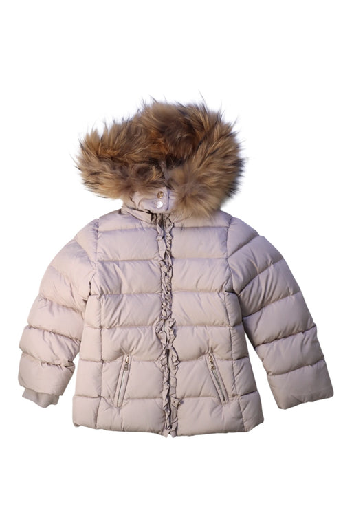 A Beige Puffer/Quilted Coats & Outerwear from Tartine et Chocolat in size 5T for girl. (Front View)