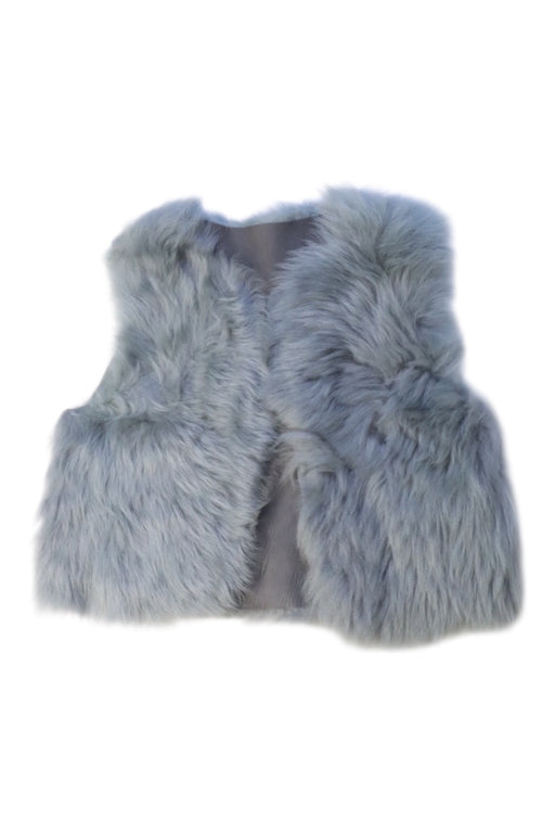 A Grey Outerwear Vests from Bonpoint in size 3T for girl. (Front View)