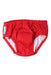 A Red Swim Diapers from Charlie Banana in size 2T for neutral. (Front View)