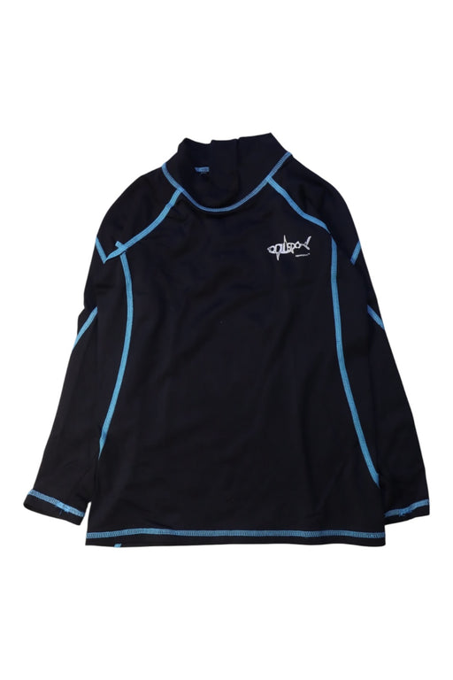 A Black Rash Guards from Aquasport in size 4T for neutral. (Front View)