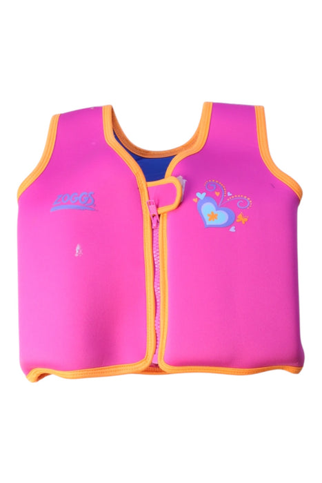 A Pink Floatsuits from Zoggs in size 2T for girl. (Front View)