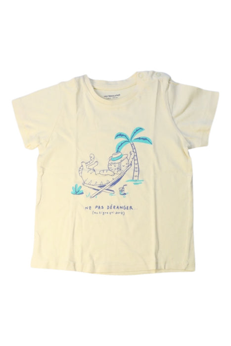 A Ivory Short Sleeve T Shirts from Vertbaudet in size 3T for boy. (Front View)