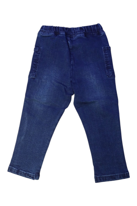 A Navy Jeans from Vertbaudet in size 3T for boy. (Back View)