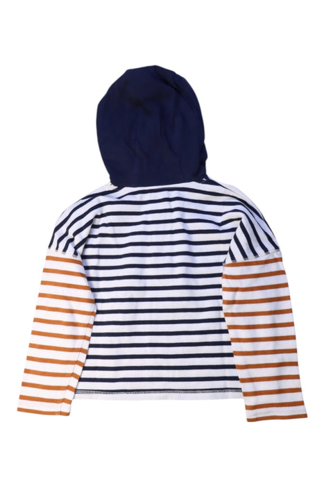 A Blue Hooded Sweatshirts from Vertbaudet in size 3T for boy. (Back View)