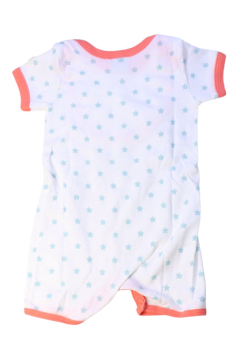 A White Short Sleeve Rompers from Petit Bateau in size 0-3M for boy. (Back View)