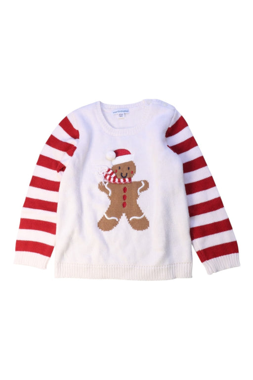 A Red Crewneck Sweatshirts from Vertbaudet in size 3T for boy. (Front View)