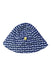 A Navy Sun Hats from Green Sprouts in size 6-12M for boy. (Back View)