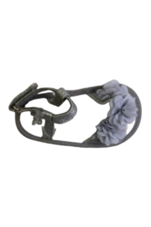 A Grey Sandals from Chicco in size 12-18M for girl. (Front View)