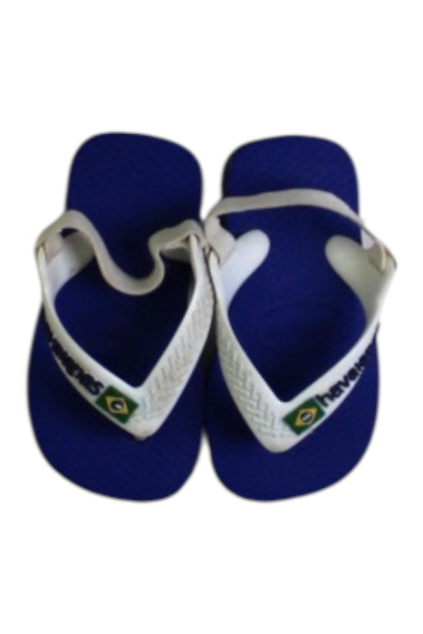 A Blue Flip Flops from Havaianas in size 12-18M for boy. (Back View)