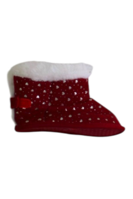 A Red Boots & Booties from Chicco in size 12-18M for girl. (Front View)
