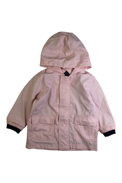 A Pink Puffer/Quilted Coats & Outerwear from Petit Bateau in size 12-18M for girl. (Front View)