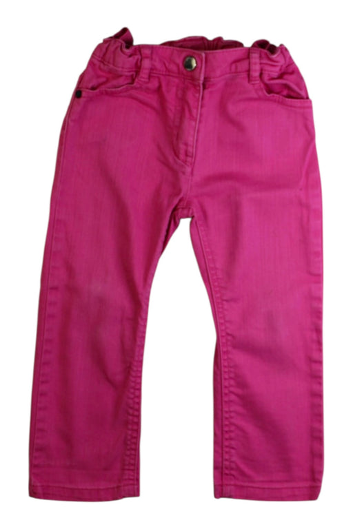A Pink Jeans from Jacadi in size 12-18M for girl. (Front View)