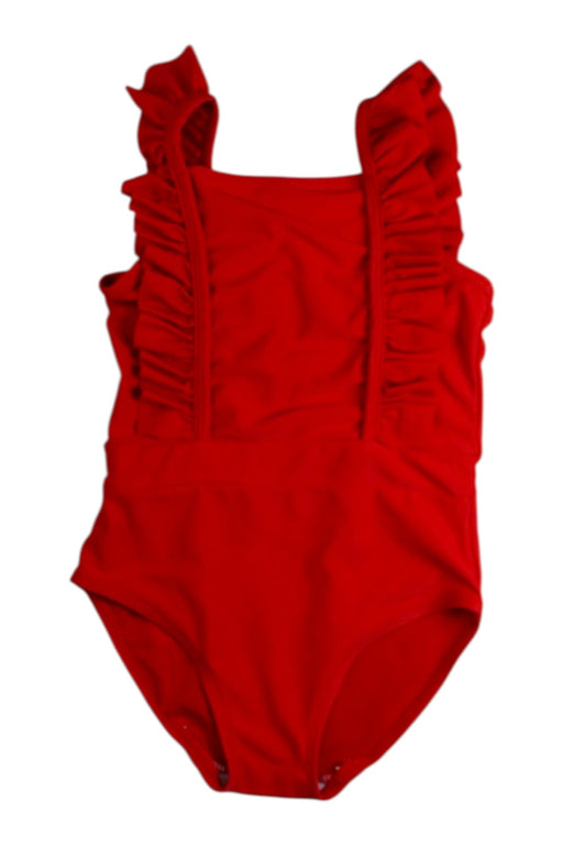 A Red Swimsuits from Mothercare in size 2T for girl. (Front View)