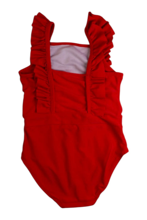 A Red Swimsuits from Mothercare in size 2T for girl. (Back View)