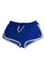 A Blue Shorts from Petit Bateau in size 5T for girl. (Front View)