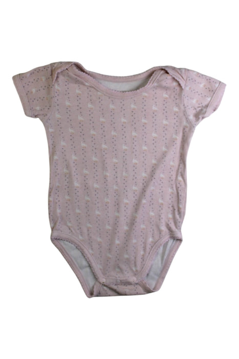 A Pink Short Sleeve Bodysuits from Bout'Chou in size 18-24M for girl. (Front View)