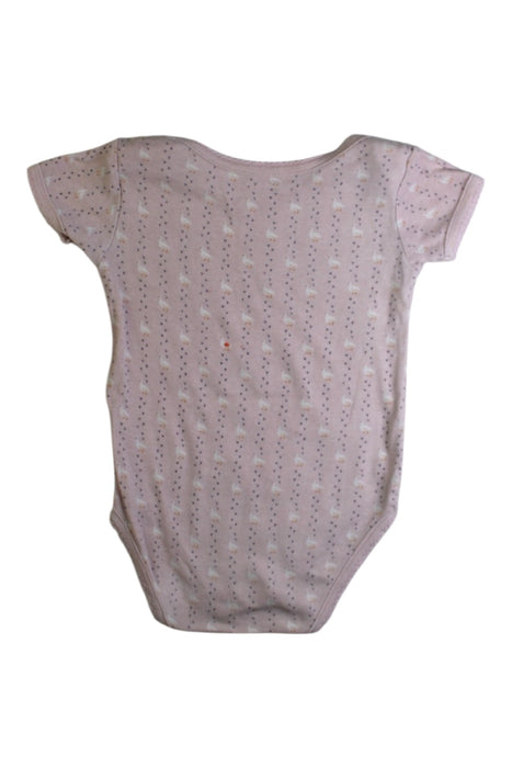 A Pink Short Sleeve Bodysuits from Bout'Chou in size 18-24M for girl. (Back View)