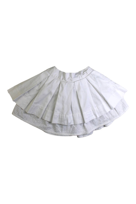 A White Short Skirts from Gingersnaps in size 2T for girl. (Front View)
