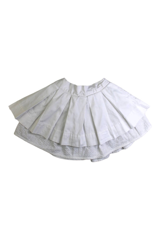 A White Short Skirts from Gingersnaps in size 2T for girl. (Front View)