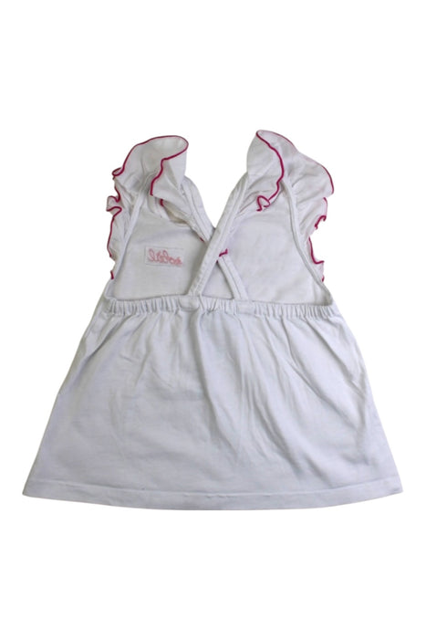 A White Sleeveless Tops from Jacadi in size 4T for girl. (Back View)