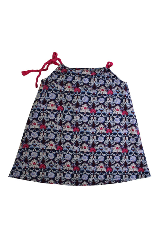 A Blue Sleeveless Dresses from Little Mercerie in size 4T for girl. (Front View)