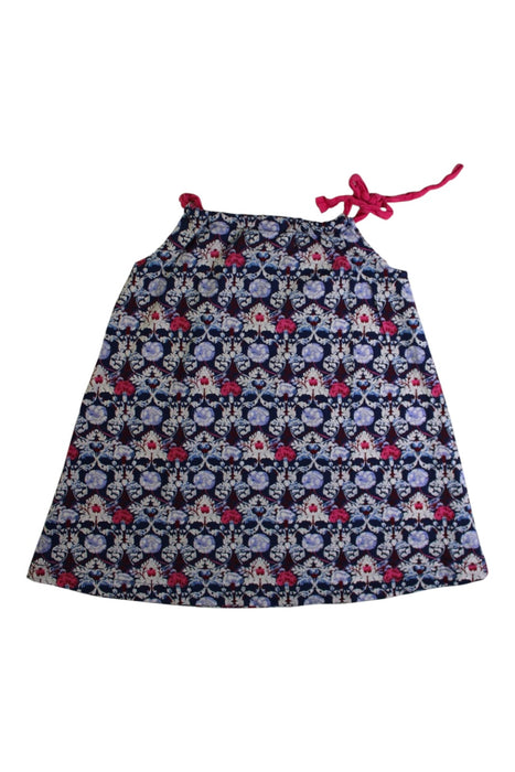 A Blue Sleeveless Dresses from Little Mercerie in size 4T for girl. (Back View)