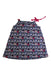 A Blue Sleeveless Dresses from Little Mercerie in size 4T for girl. (Back View)