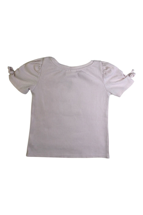 A White Short Sleeve Tops from Seed in size 3T for girl. (Back View)