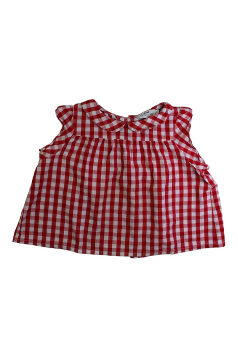 A Red Sleeveless Tops from Cyrillus in size 3T for girl. (Front View)