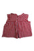 A Red Sleeveless Tops from Cyrillus in size 3T for girl. (Back View)