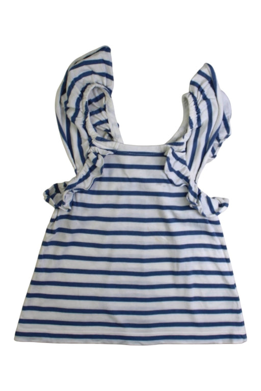 A Blue Sleeveless Tops from Crewcuts in size 3T for girl. (Front View)