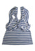 A Blue Sleeveless Tops from Crewcuts in size 3T for girl. (Back View)