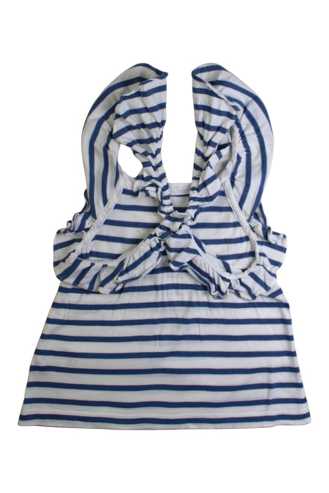 A Blue Sleeveless Tops from Crewcuts in size 3T for girl. (Back View)