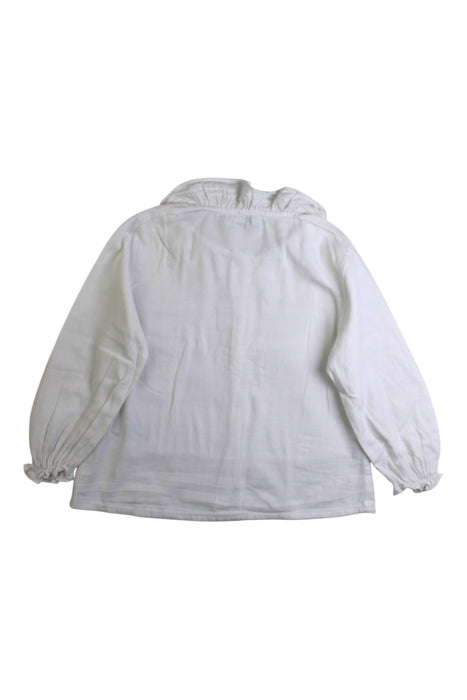 A White Long Sleeve Shirts from Knot in size 18-24M for girl. (Back View)