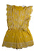 A Yellow Sleeveless Rompers from Seed in size 4T for girl. (Front View)