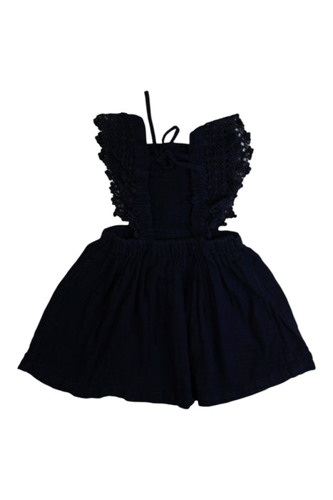 A Navy Sleeveless Dresses from Jamie Kay in size 3T for girl. (Back View)