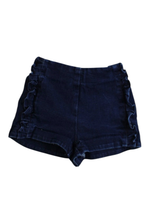 A Navy Shorts from Jacadi in size 4T for girl. (Front View)