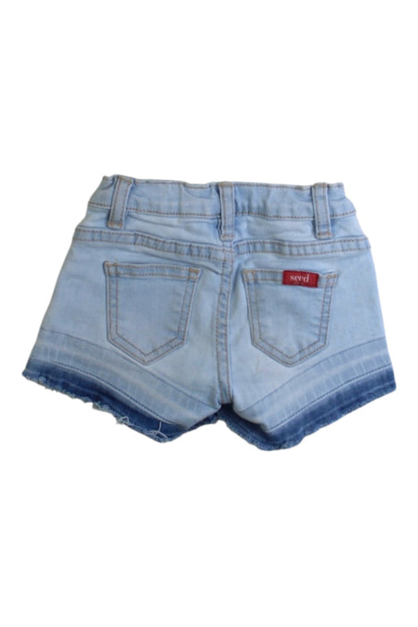 A Blue Shorts from Seed in size 2T for girl. (Back View)