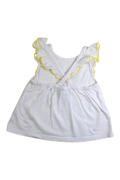 A White Sleeveless Tops from Jacadi in size 3T for girl. (Back View)