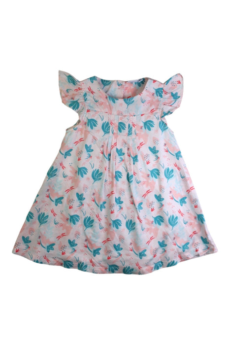 A Pink Sleeveless Dresses from La Compagnie des Petits in size 18-24M for girl. (Front View)
