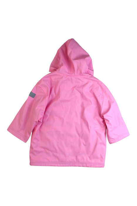 A Pink Rain Jackets from Hatley in size 2T for girl. (Back View)