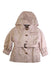 A Beige Coats from Burberry in size 4T for girl. (Front View)