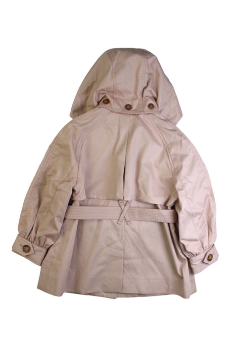 A Beige Coats from Burberry in size 4T for girl. (Back View)