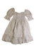 A Beige Short Sleeve Dresses from Nothing Fits But in size 12-18M for girl. (Back View)