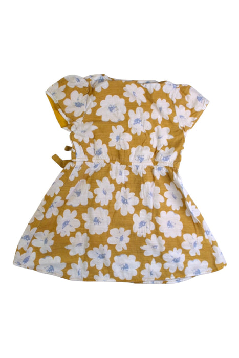 A Yellow Short Sleeve Dresses from Jump Eat Cry in size 12-18M for girl. (Back View)