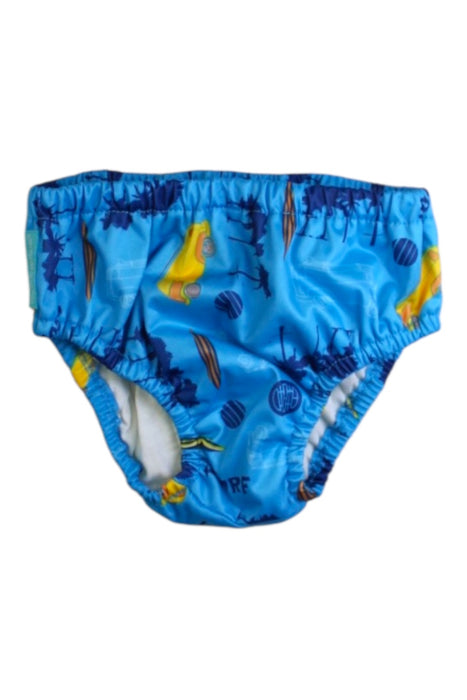A Blue Swim Diapers from Charlie Banana in size 18-24M for boy. (Front View)