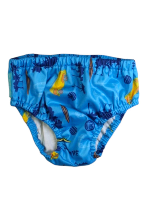 A Blue Swim Diapers from Charlie Banana in size 18-24M for boy. (Front View)