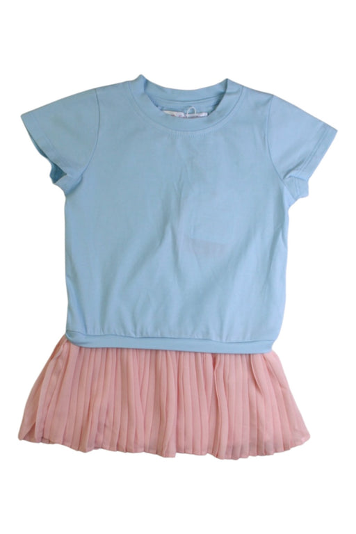A Blue Sleeveless Dresses from Jump Eat Cry in size 3-6M for girl. (Front View)