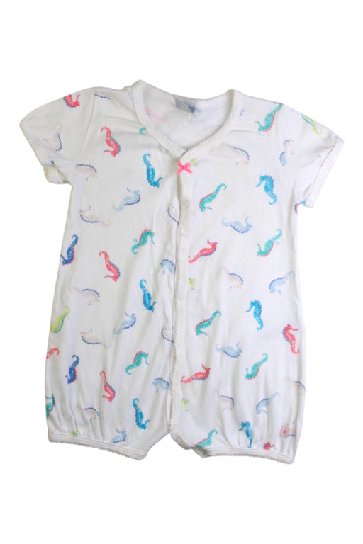 A Multicolour Short Sleeve Rompers from Petit Bateau in size 12-18M for girl. (Front View)