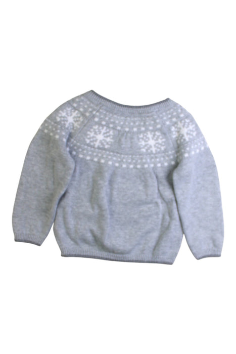 A Grey Knit Sweaters from The Little White Company in size 3-6M for neutral. (Back View)